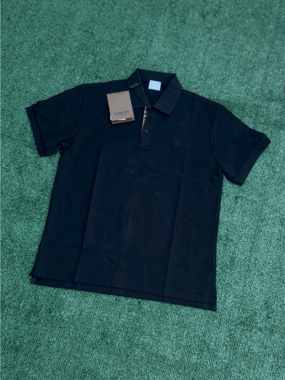 Men's Black Polo Shirt - Classic Short Sleeve